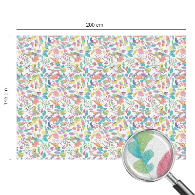 Frosted glass film stained glass effect Colorful composition