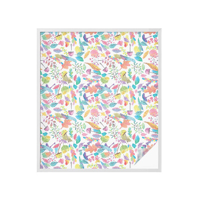 Frosted glass film stained glass effect Colorful composition