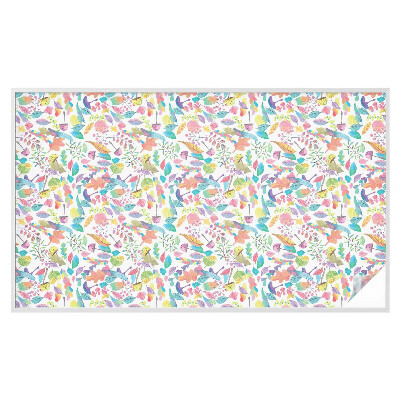 Frosted glass film stained glass effect Colorful composition