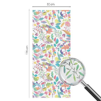 Frosted glass film stained glass effect Colorful composition