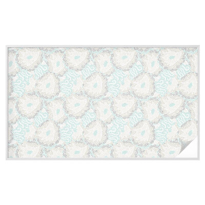 Opaque window film stained glass style Delicate feathers