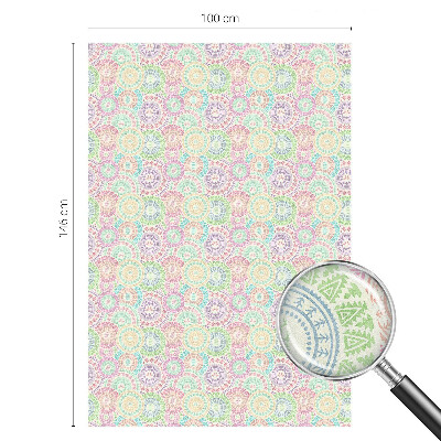 Privacy window film Colorful mandalas