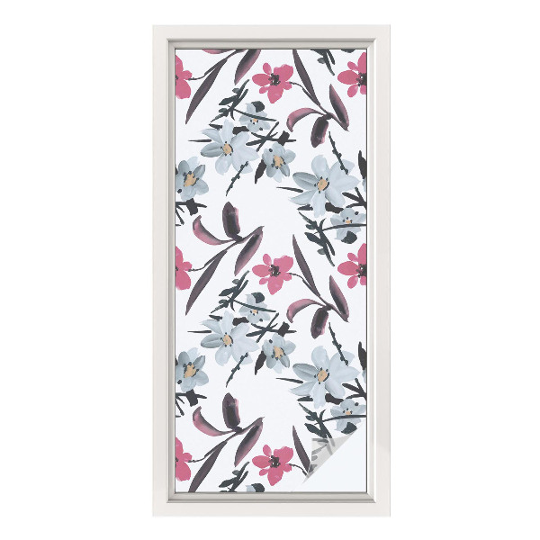 Colored window film stained glass Floral pattern