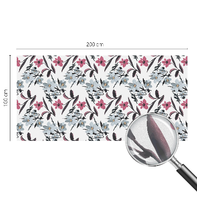 Colored window film stained glass Floral pattern