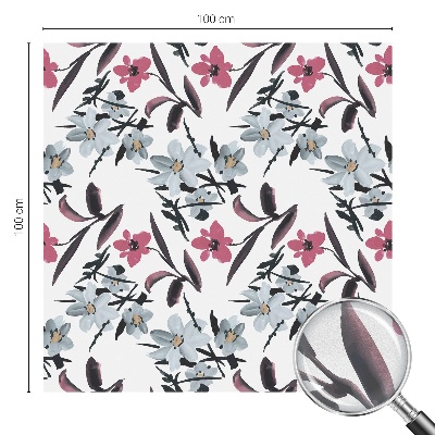 Colored window film stained glass Floral pattern