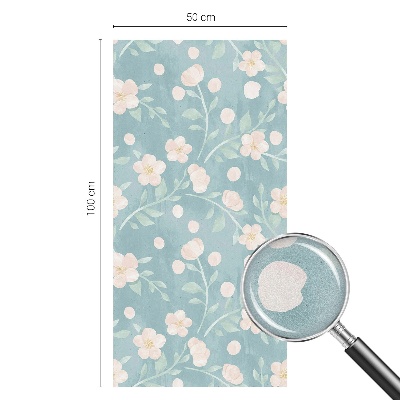 Patterned window film Pastel flowers
