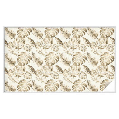 Opaque window film stained glass style Tropical plants