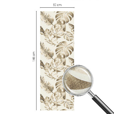 Opaque window film stained glass style Tropical plants