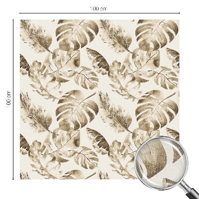 Opaque window film stained glass style Tropical plants