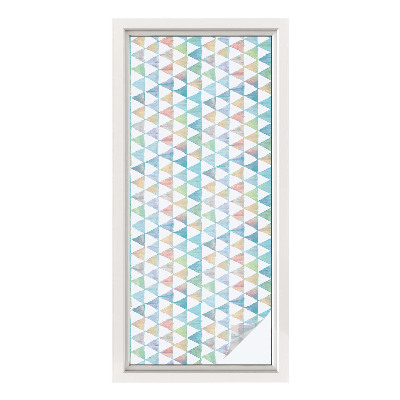 Privacy window film Geometric triangles