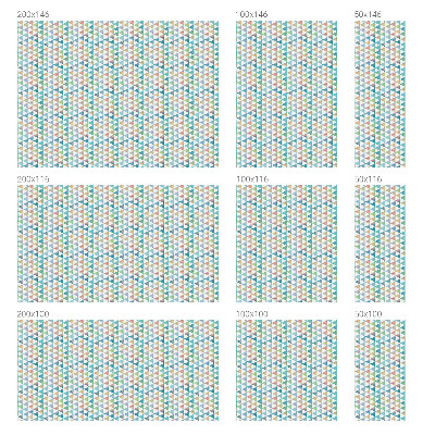 Privacy window film Geometric triangles