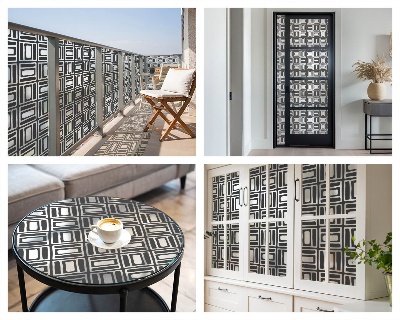 Colored window film stained glass Energetic pattern