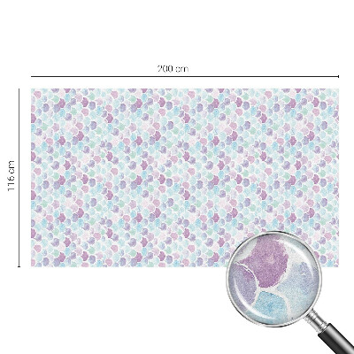 Opaque window film stained glass style Pastel dots