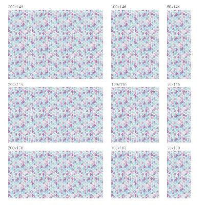 Opaque window film stained glass style Pastel dots