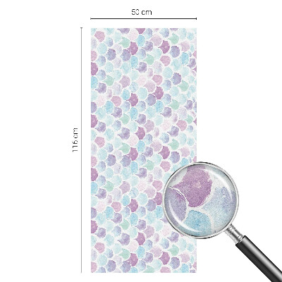 Opaque window film stained glass style Pastel dots