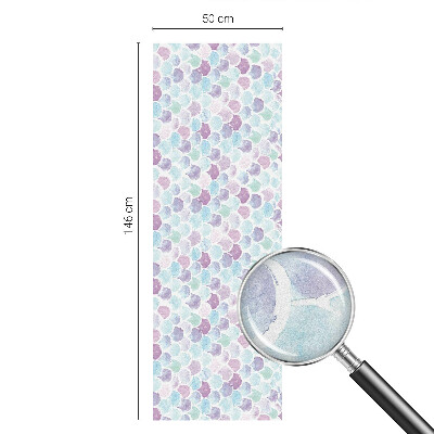 Opaque window film stained glass style Pastel dots