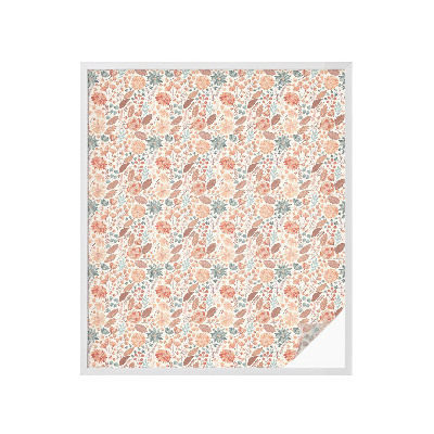 Colored window film stained glass Floral arrangement