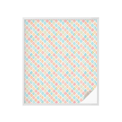 Patterned window film Colorful watercolors