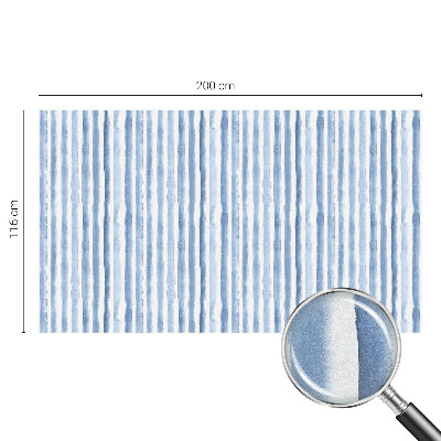 Opaque window film stained glass style Blue stripes