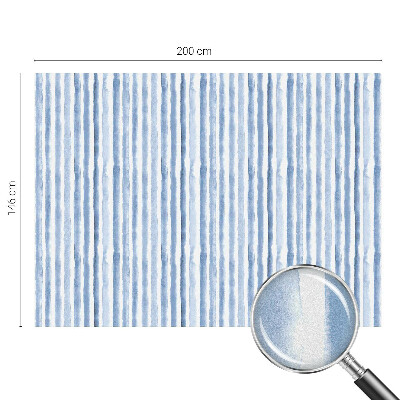 Opaque window film stained glass style Blue stripes