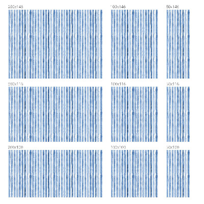 Opaque window film stained glass style Blue stripes