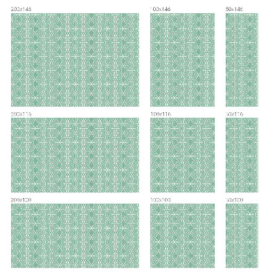 Patterned window film Harmonious structure