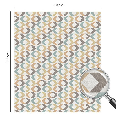 Colored window film stained glass Geometric rhombuses