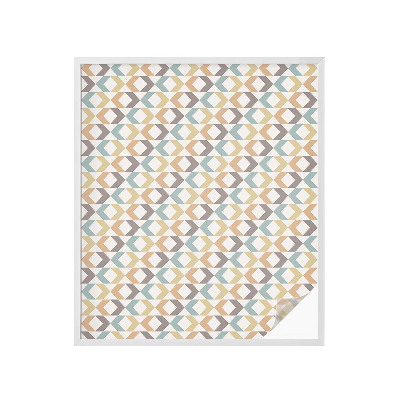 Colored window film stained glass Geometric rhombuses