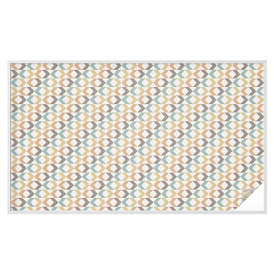 Colored window film stained glass Geometric rhombuses