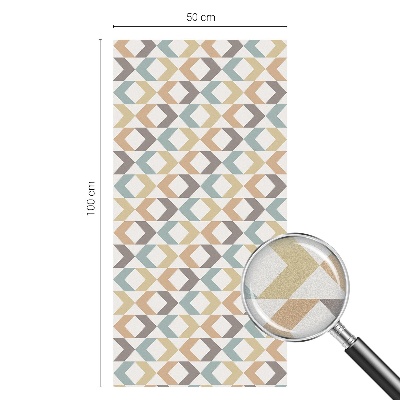 Colored window film stained glass Geometric rhombuses