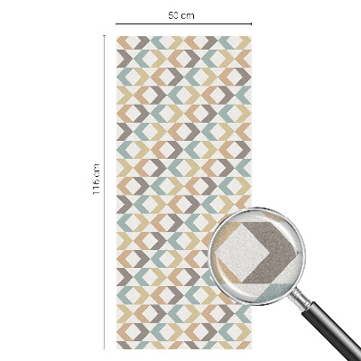 Colored window film stained glass Geometric rhombuses