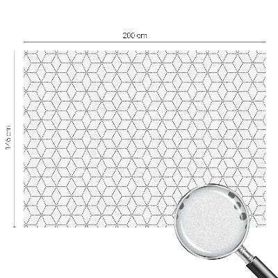 Frosted glass film stained glass effect Dotted rhombuses