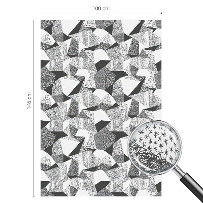 Opaque window film stained glass style Geometric figures