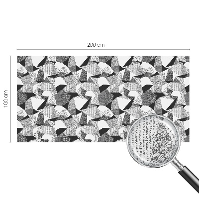 Opaque window film stained glass style Geometric figures