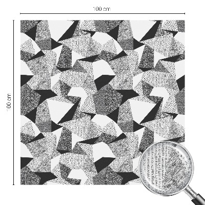 Opaque window film stained glass style Geometric figures