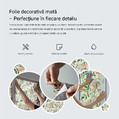 Privacy window film Delicate leaves