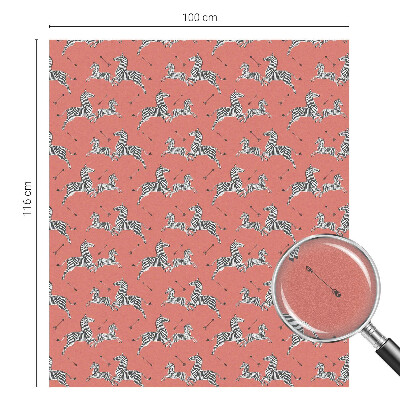 Privacy window film Zebra motif