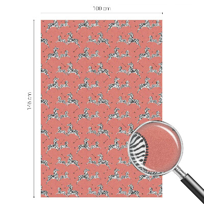 Privacy window film Zebra motif