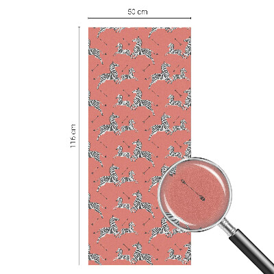 Privacy window film Zebra motif