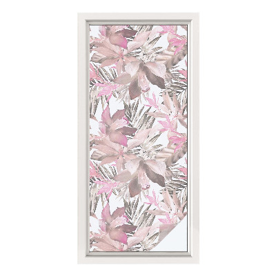 Patterned window film Pastel flowers