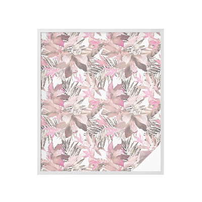 Patterned window film Pastel flowers