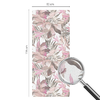 Patterned window film Pastel flowers