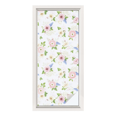 Colored window film stained glass Floral pattern
