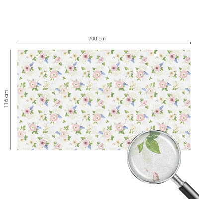 Colored window film stained glass Floral pattern