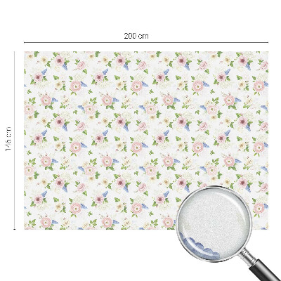 Colored window film stained glass Floral pattern