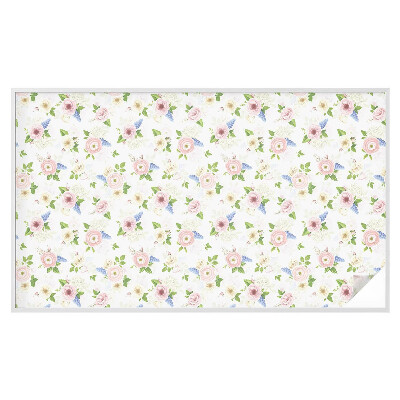 Colored window film stained glass Floral pattern