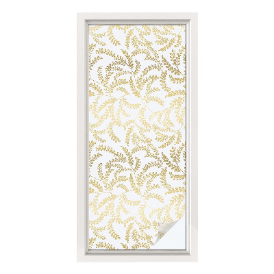 Opaque window film stained glass style Plant pattern