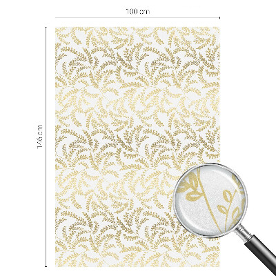 Opaque window film stained glass style Plant pattern