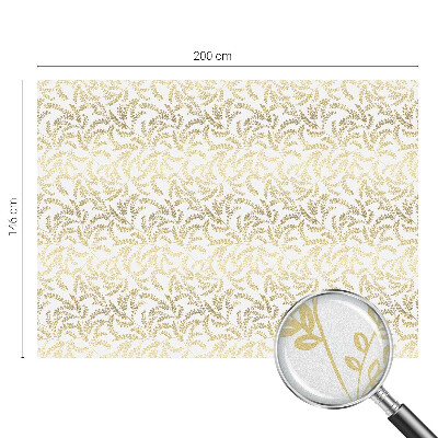 Opaque window film stained glass style Plant pattern