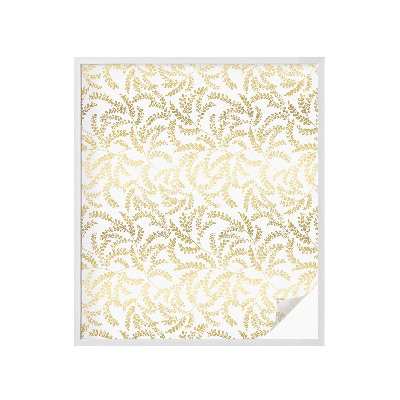 Opaque window film stained glass style Plant pattern